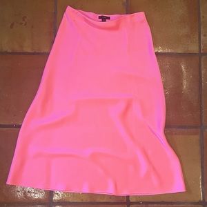 J.Crew Silky Pink Midi Skirt
